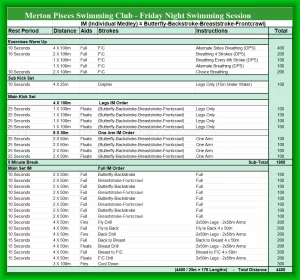 Friday Example Training Session
