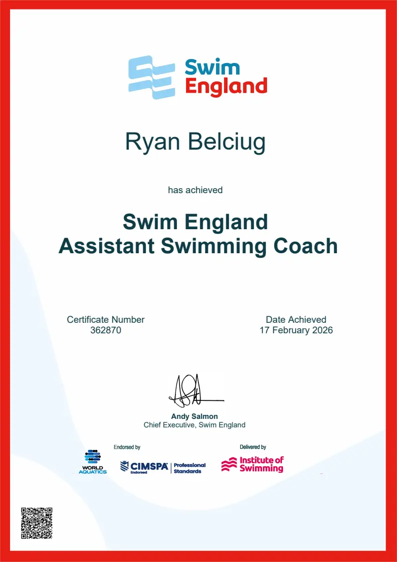 17-02-2026 - Ryan Belciug - Level 1 Coaching Assistant